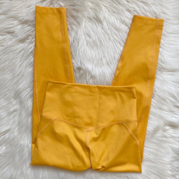 Girlfriend Collective Yellow Golden Glow Compressive High Waist Leggings - Picture 5 of 8